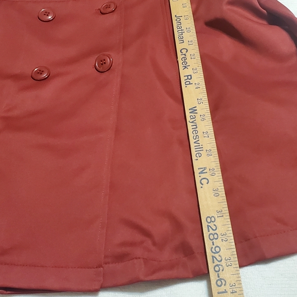 Zeagoo Elegant Women's BurgundyTrench Coat. Sz XL NWT - Picture 5 of 7